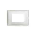 Cover 3 Slots White With A Beige Frame Classica