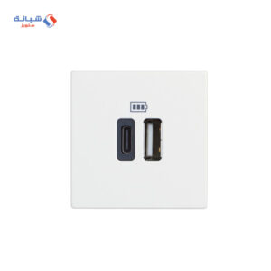 Shabana Bticino Electric Socket Outlet 2 USB White 1