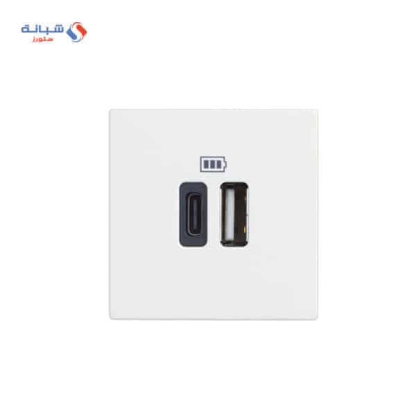 Shabana Bticino Electric Socket Outlet 2 USB White 1