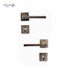 Shabana Doganlar Turkey Door Handle Set With Cylinder 4 Pcs Antique Nickel