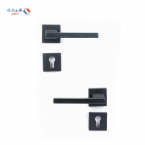 Shabana Doganlar Turkey Door Handle Set With Cylinder 4 Pcs Black Matt 239