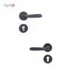 Shabana Doganlar Turkey Door Handle Set With Cylinder 4 Pcs Black Matt 339