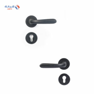 Shabana Doganlar Turkey Door Handle Set With Cylinder 4 Pcs Black Matt 339