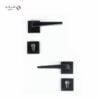 Shabana Doganlar Turkey Door Handle Set With Cylinder 4 Pcs Black Matt 342
