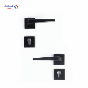 Shabana Doganlar Turkey Door Handle Set With Cylinder 4 Pcs Black Matt 342