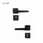 Shabana Doganlar Turkey Door Handle Set With Cylinder 4 Pcs Black Matt 347