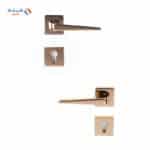 Shabana Doganlar Turkey Door Handle Set With Cylinder 4 Pcs Gold