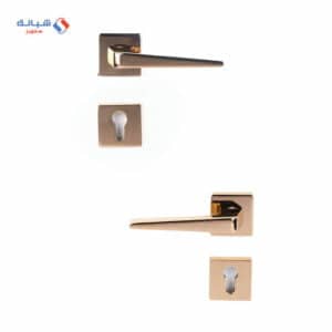 Shabana Doganlar Turkey Door Handle Set With Cylinder 4 Pcs Gold