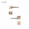 Shabana Doganlar Turkey Door Handle Set With Cylinder 4 Pcs Nickel Matt