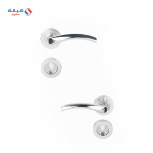 Shabana Doganlar Turkey Door Handle Set With Cylinder 4 Pcs Nickel Matt 225