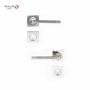 Shabana Doganlar Turkey Door Handle Set With Cylinder 4 Pcs Nickel Matt 237