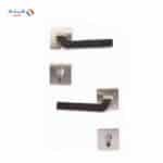 Shabana Doganlar Turkey Door Handle Set With Cylinder 4 Pcs Nickel Matt 350