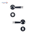 Shabana Doganlar Turkey Door Handle Set With Cylinder 4 Pcs Nickel Matt Black