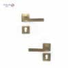 Shabana Doganlar Turkey Door Handle Set With Cylinder 4 Pcs Oxide