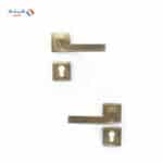 Shabana Doganlar Turkey Door Handle Set With Cylinder 4 Pcs Oxide
