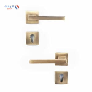 Shabana Doganlar Turkey Door Handle Set With Cylinder 4 Pcs Oxide 238