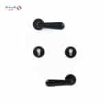 Shabana Sicuro Door Handle Set With Cylinder 4 Pcs Black 504