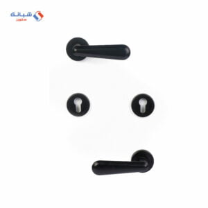 Shabana Sicuro Door Handle Set With Cylinder 4 Pcs Black 504