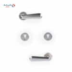 Shabana Sicuro Door Handle Set With Cylinder 4 Pcs Nickel Matt 515