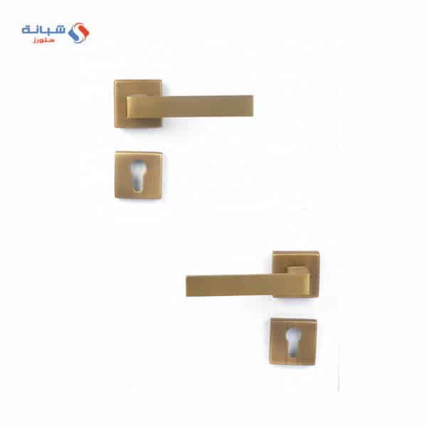 Shabana Sicuro Door Handle Set With Cylinder 4 Pcs Oxide Yellow