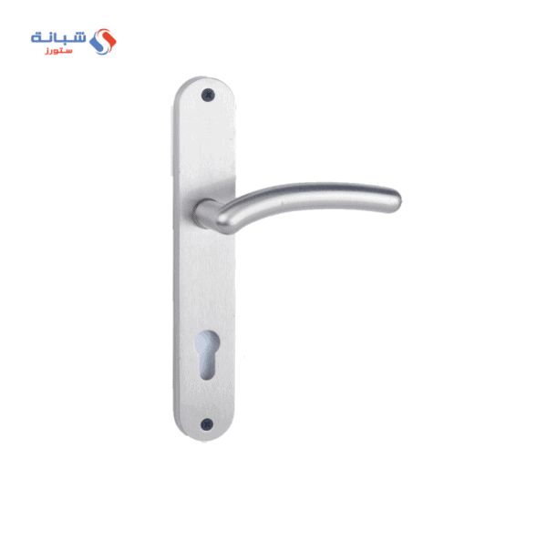 Shabana Stores Sicuro Door Handle Set 2 Pcs Nickel Matt