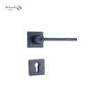 Shabana Stores doganlar Door Handle Set With Cylinder 4 Pcs Black