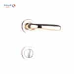 Shabana Stores doganlar Door Handle Set With Cylinder 4 Pcs Gold 340