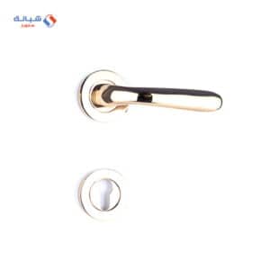 Shabana Stores doganlar Door Handle Set With Cylinder 4 Pcs Gold 340