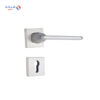 Shabana Stores doganlar Door Handle Set With Cylinder 4 Pcs Nickel Matt