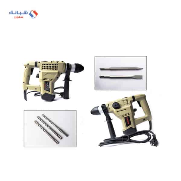 Shabana crown handle electric rotary with bag 1500 watt beige blackx2