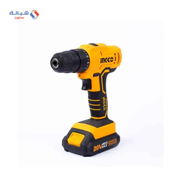 Shabana ingco chargeable wireless electric screw driver with bag lithium battery 20 volt 2 speed yellow black