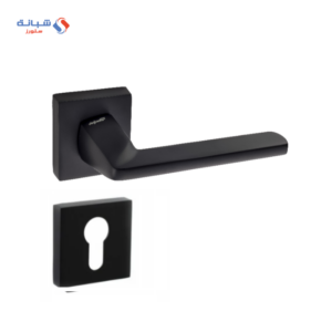 Rosette Door Handle Set Doganlar Radya - Black