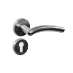 Rosette Door Handle Set  Allegra  Chrome Matt  Fh1421r01cc201