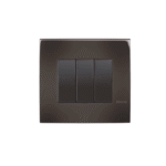 بتشينو شاسيه وش مفاتيح كهرباء   3 فتحة   بني