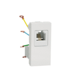Schneider Telephone Electric Socket   White