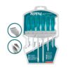Total Screwdriver Set 6 Pieces - Plastic Hand