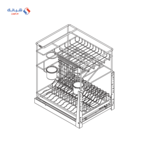 ترولى 40 سم متعدد Ptj025e