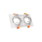 Spot 2 Eye Rectangular Flat White