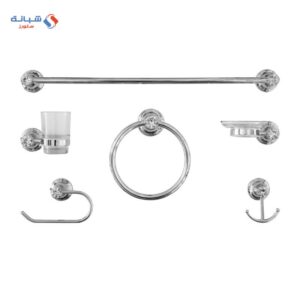 Bathroom Accessories Set Of 6 Pieces - Chrome