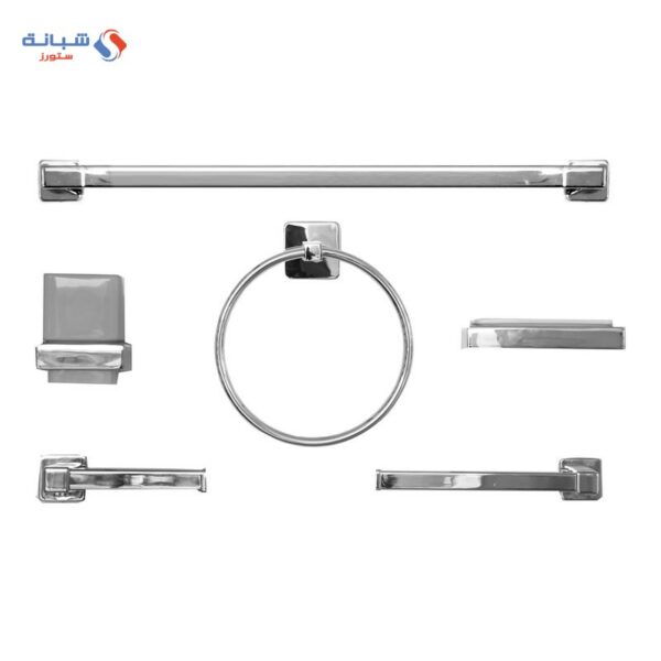 Bathroom Accessories Set Of 6 Pieces - Chrome