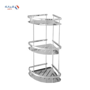 Bathroom Corner Stainless Steel 3 Floors Silver