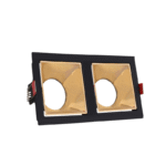 سبوت ثنائي مجوف معدن 2 عين اطار اسود حلقات ذهبي