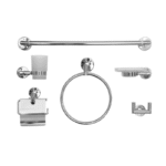 Orint Turkish Bath Accessories Set 6 Pieces   Chrome
