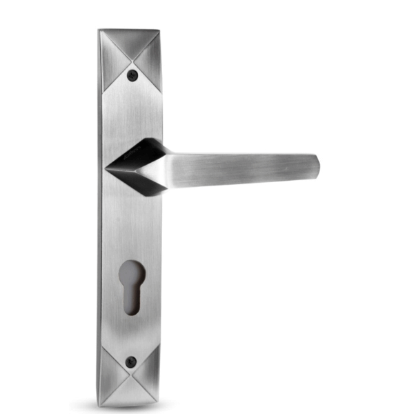 Al ahram Cylinder Handle Set   Matt Nickel