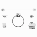 Turkish Bath Accessories Set Of 6 Pieces   Nickel