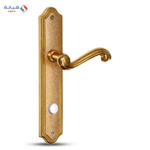 Comex Sandy Bathroom Door Handle Set - Golden