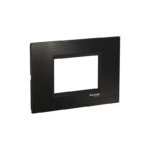Schneider Metal Electric Frame   3 Holes   Black