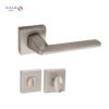 Rosette Dognlar Turkish Radya Bathroom Door Handle Set - Satin