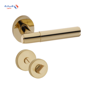 Rosette Dognlar Turkish Sore Bathroom Door Handle Set – Gold