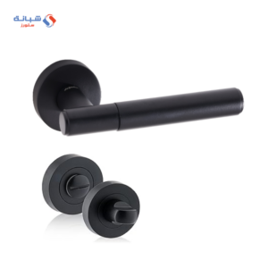 Rosette Dognlar Turkish Sore Bathroom Door Handle Set – Matt Black